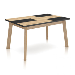 Mesa de comedor Naira 140 Roble Negro Roble