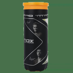 Bote de 3 pelotas de pádel PRO TITANIUM