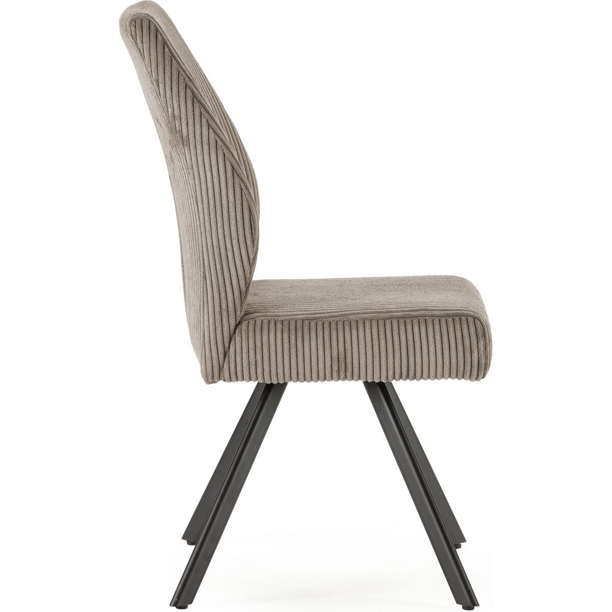 Lot de 2 chaises en velours côtelé - LAGOM