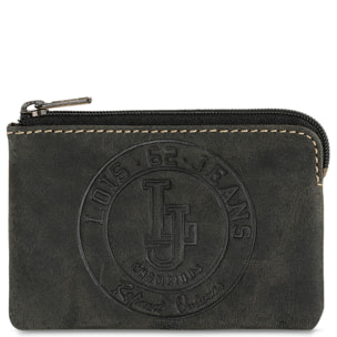 Monedero Piel Hombre Lois Brock Negro