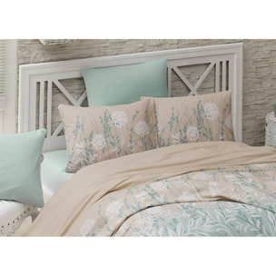 Parure housse de couette et taie(s) d'oreiller coton imprimé
