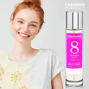 Caravan fragancias - caja de regalo con 2 perfumes nº8 de 150 ml, para mujer