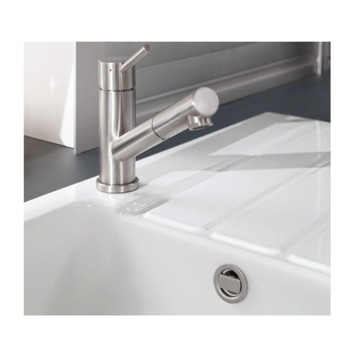 Evier 1 bac 86 x 51 cm Architectura 50 Blanc