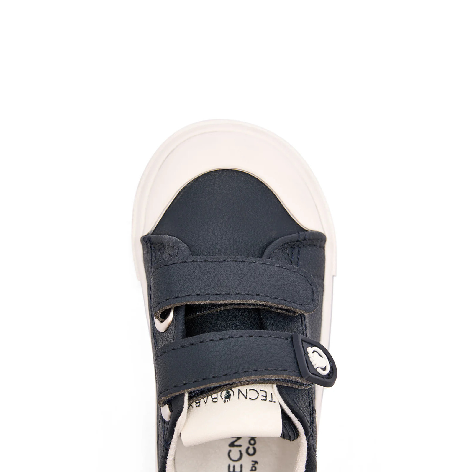 Sneakers per neonati con punta larga e design ecologico  navy