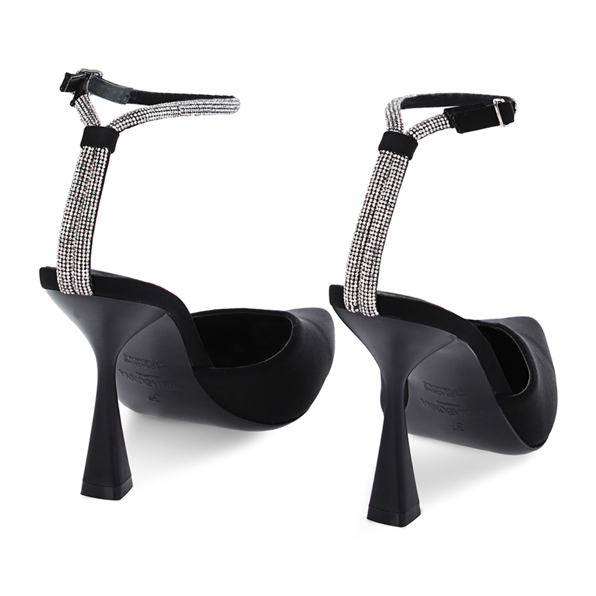 Zapatos de tacón Bailarinas negros en licra