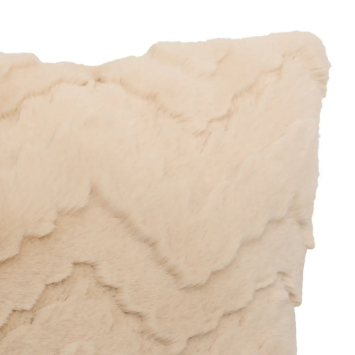 Coussin Nalia carré 45x45cm beige