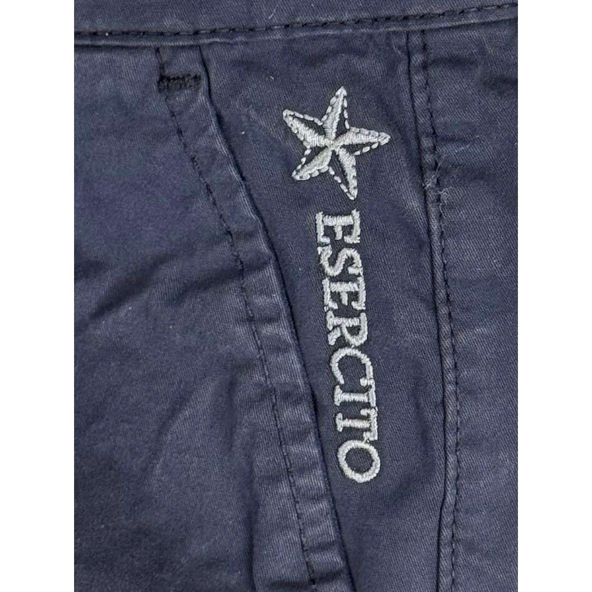 Bermuda Esercito in cotone blu uomo
