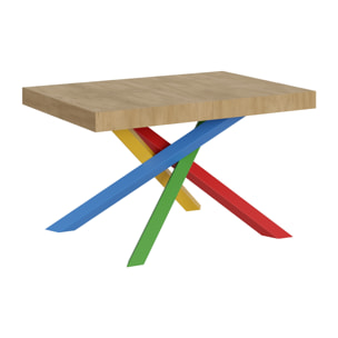 Table extensible 90x130/390 cm Volantis Chêne Nature cadre 4/B