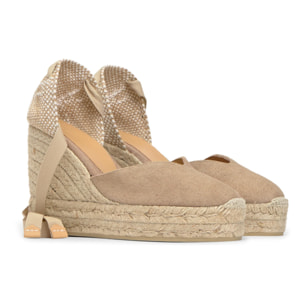 Alpargata cuña de yute 11cm doble plataforma
