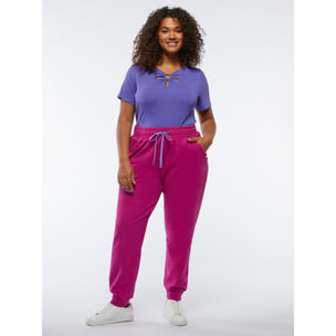 Fiorella Rubino - Pantaloni joggers in felpa - Fucsia