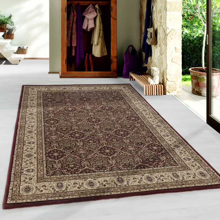 TANGER - Tapis classique à motif Rouge