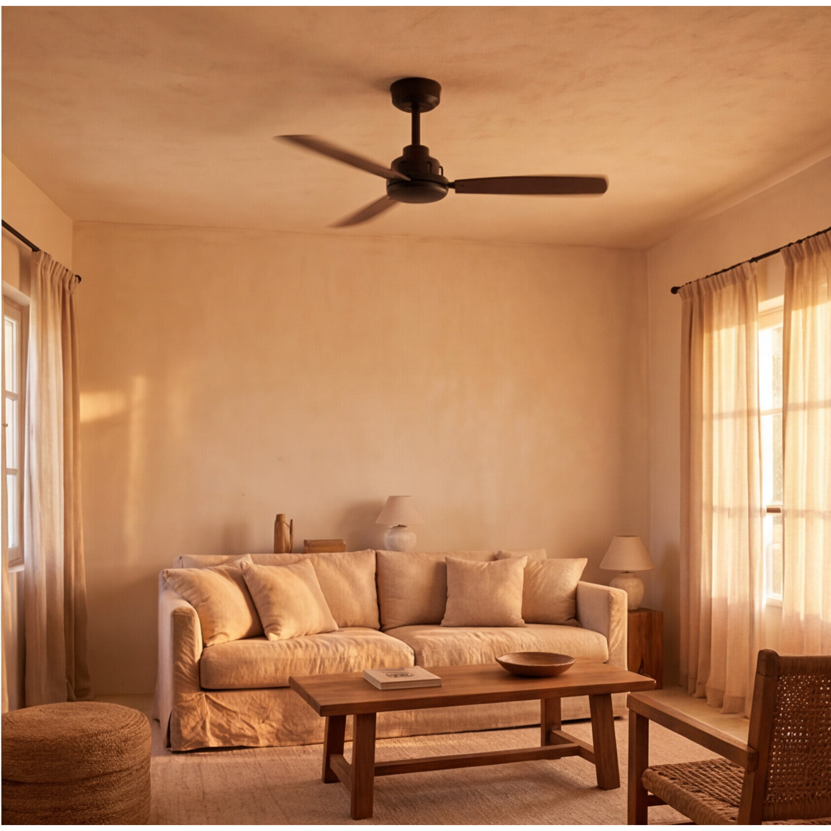 Forlight Ventilador Xaloc ø1000mm Negro Negro