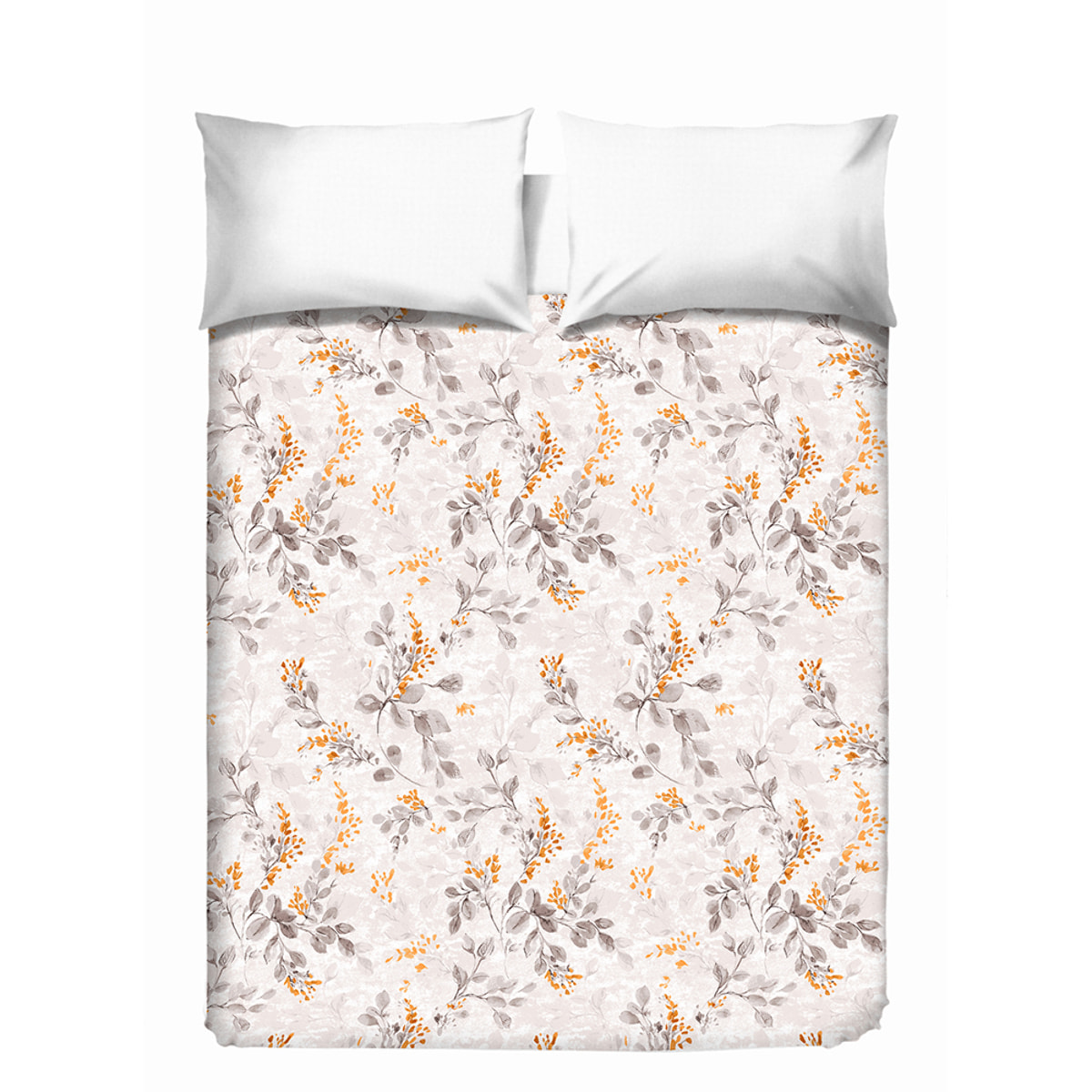 Copriletto di cotone Vittoria ocra