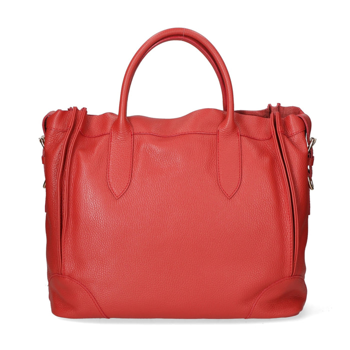 Borsa a mano da donna - Modello Doralice - Vera pelle - 38.0 x 31.0 x 17.0 cm