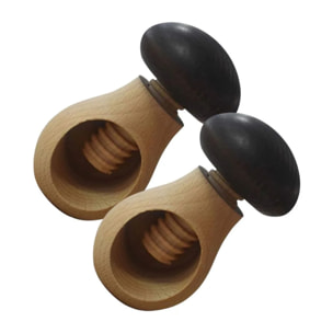 Ensemble de 2 Casse-noix vissable Fackelmann Wood Edition