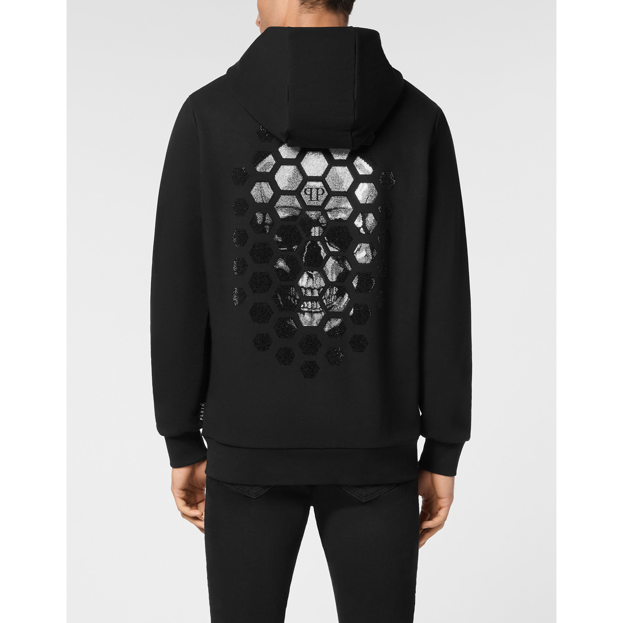 PHILIPP PLEIN Hooded Sweatjacket SKULL
