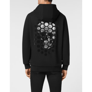PHILIPP PLEIN Hooded Sweatjacket SKULL