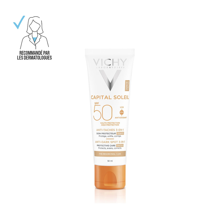 Capital Soleil Soin Anti-Taches Teinté SPF50+ 50ml