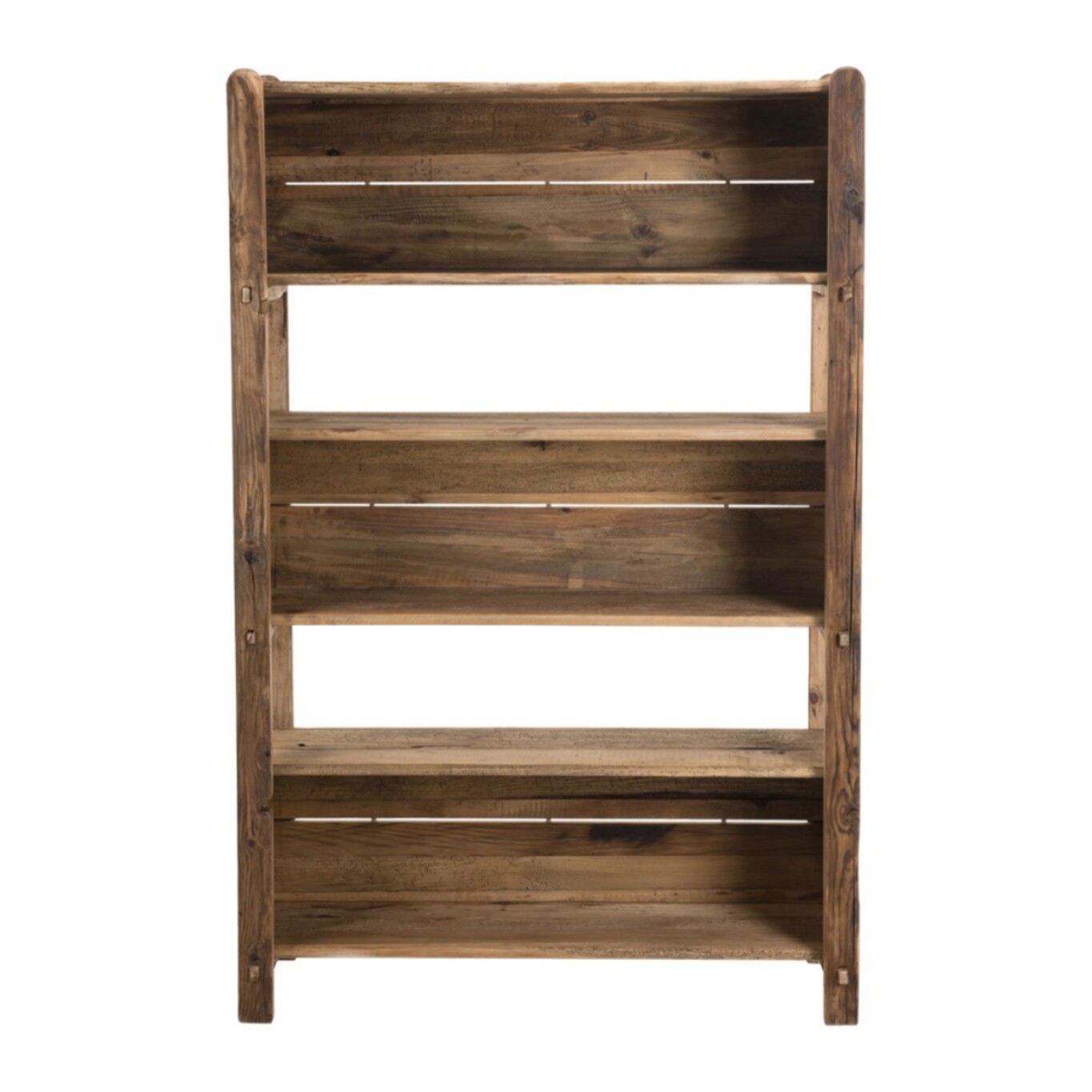 SANDY - Étagère marron 5 niveaux bois Pin recyclé