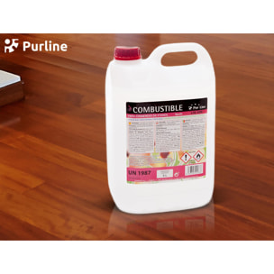 Combustible Etanol de origen natural aroma neutro  garrafa LIQ-20N 5L PURLINE  W