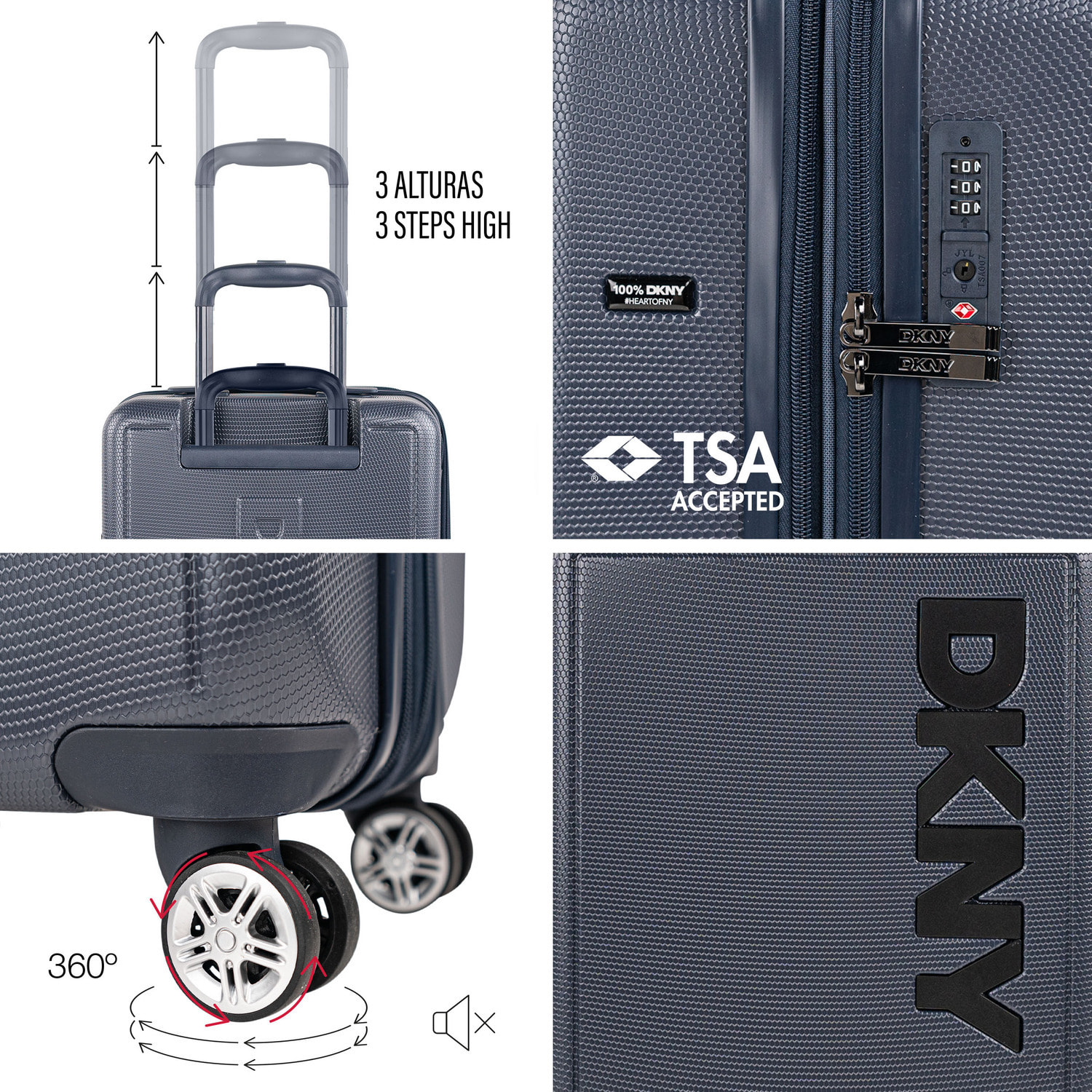 Juego De Maletas Pc Dkny Dkny-3103 Simply Put Azul