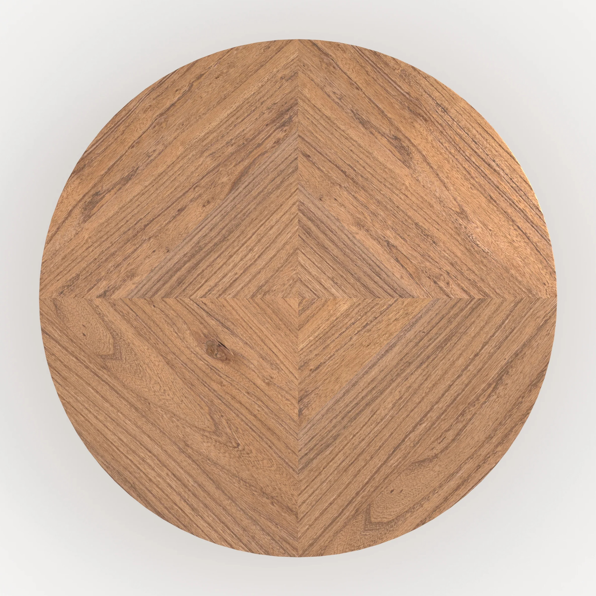 Table basse ronde en bois d'orme D80 cm - Garance