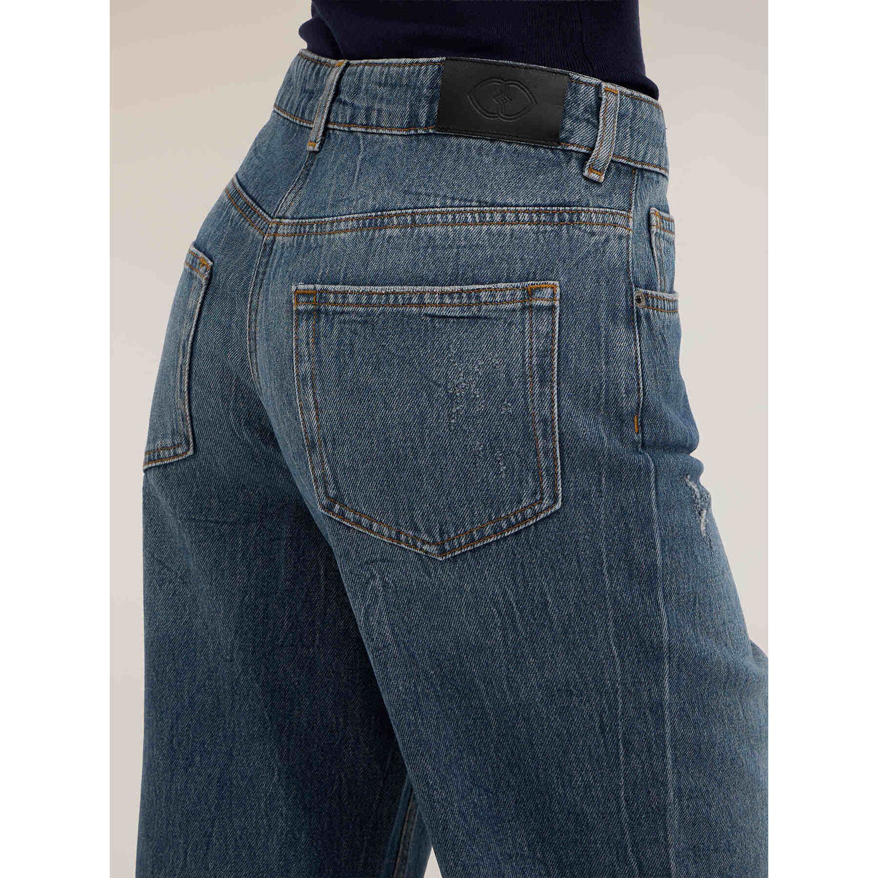 Motivi - Jeans boyfriend con rotos - Azul
