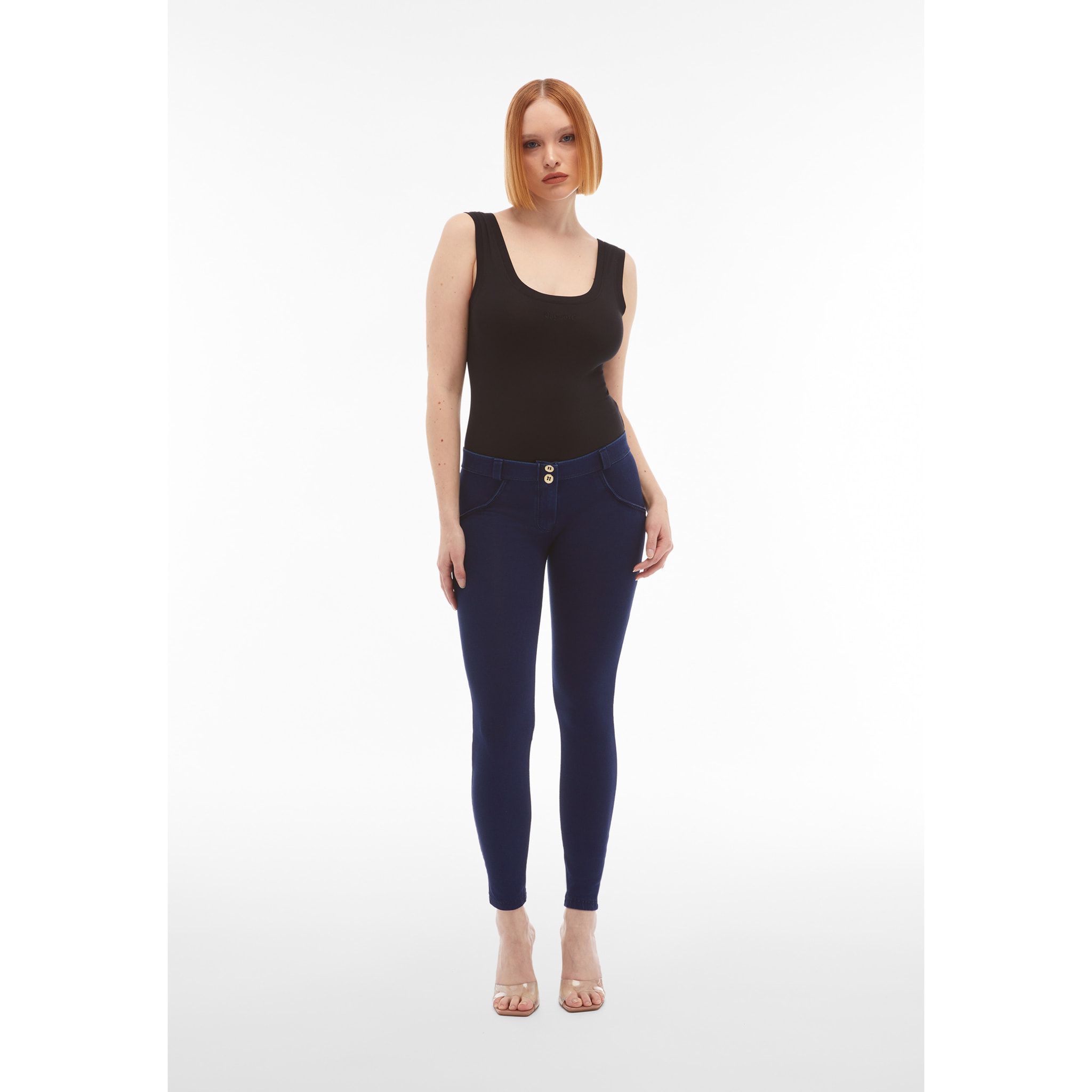 Jeggings push up WR.UP® vita bassa superskinny