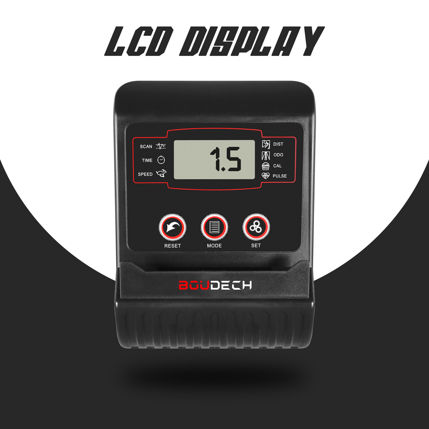 BOLD 1600 - Cyclette da corsa professionale con volano da 16 kg, display LCD, software di monitoraggio