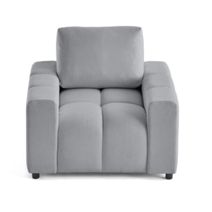 Crocus - fauteuil en tissu - Gris clair