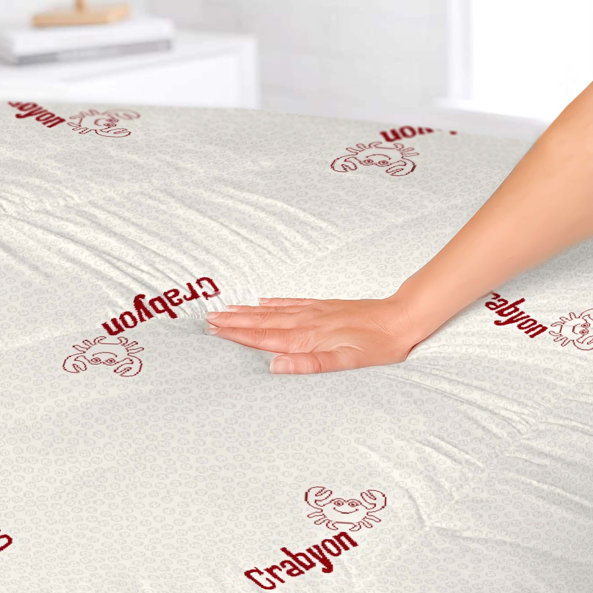 TOPPER TRAPUNTATO CRABYON CON ELASTICI - Made in Italy
