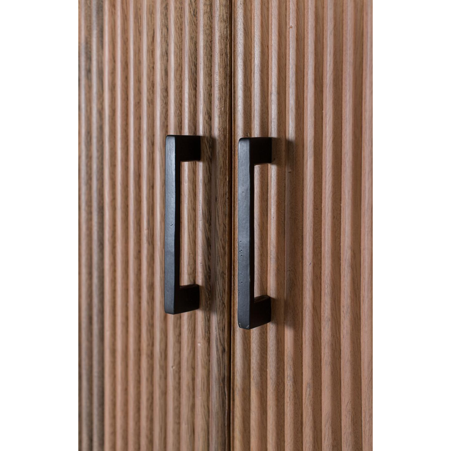 Armario de Madera de Mango 90 Cm Estilo Rústico Moderno