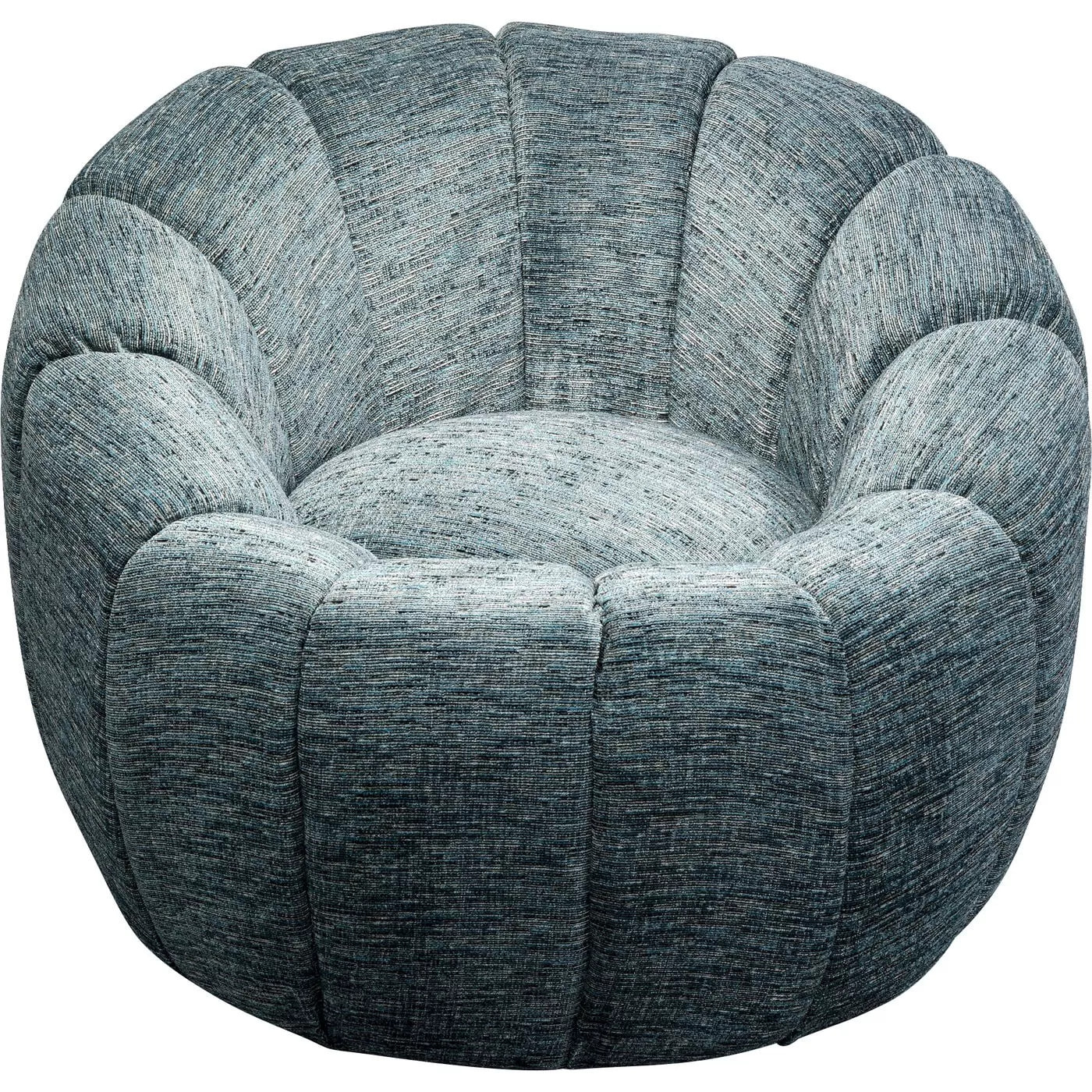 Fauteuil pivotant Fiori bleu Kare Design