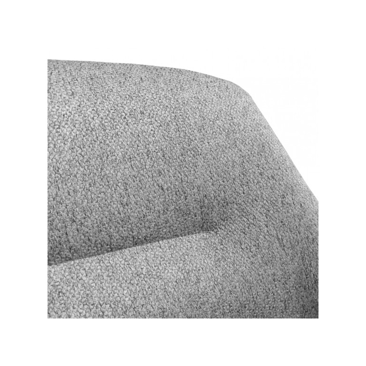Fauteuil en tissu gris chiné avec accoudoirs - TRENDY