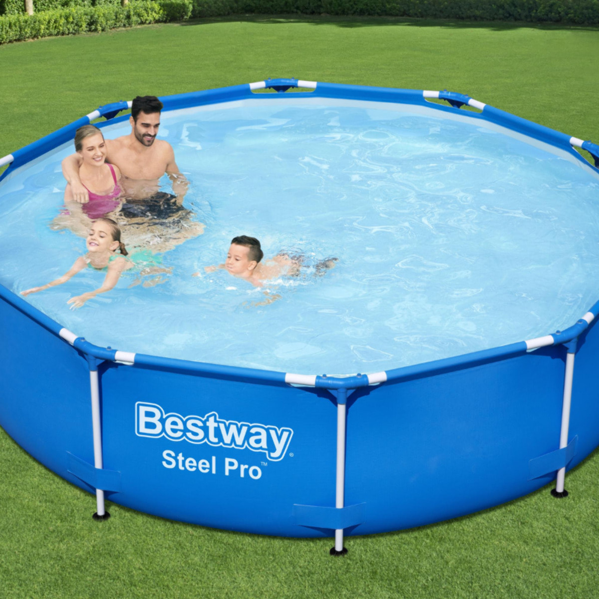 Bestway Piscine hors sol tubulaire ronde Bestway Steel Pro 305 x 76 cm bleu