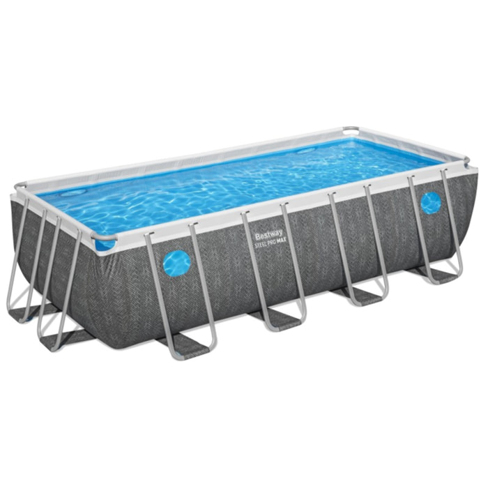 Bestway Piscine hors sol rectangulaire Steel Pro MAX SPLASHVIEW Solo Pool 488 x 244 x 122 cm Bestway