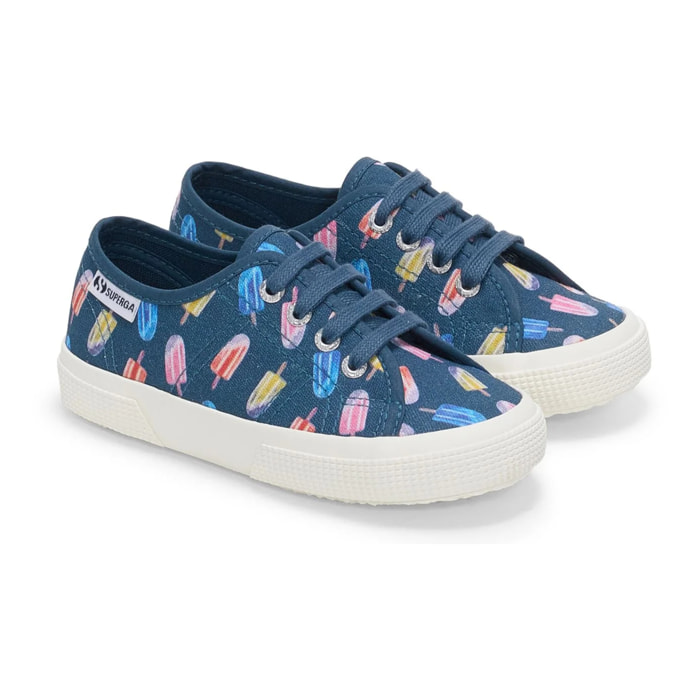 Le Superga Bambino/a Blu 3750 Kids Ice Lolly Print Leggera