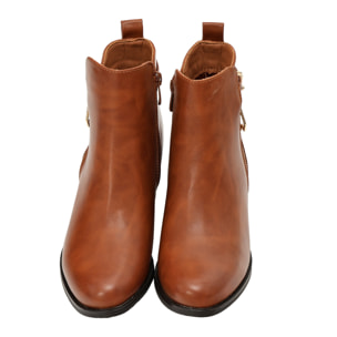 Stivaletti in pelle con tacco comodo