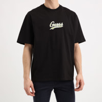 T-shirt - logo brodé - 100% coton - noir
