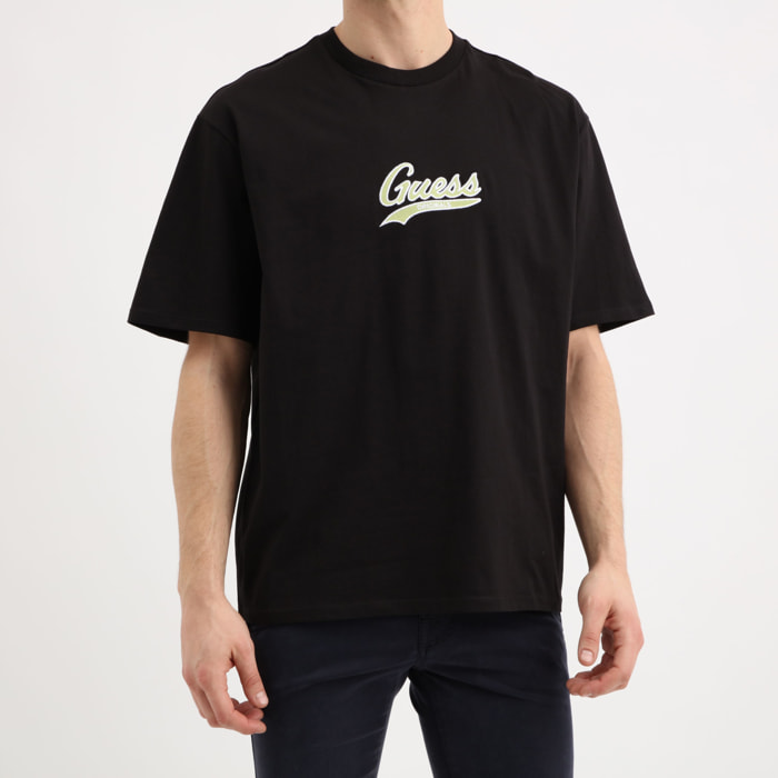 T-shirt - logo brodé - 100% coton - noir