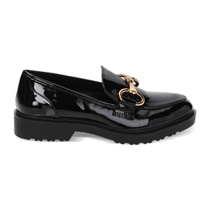 Mocasines negros de charol