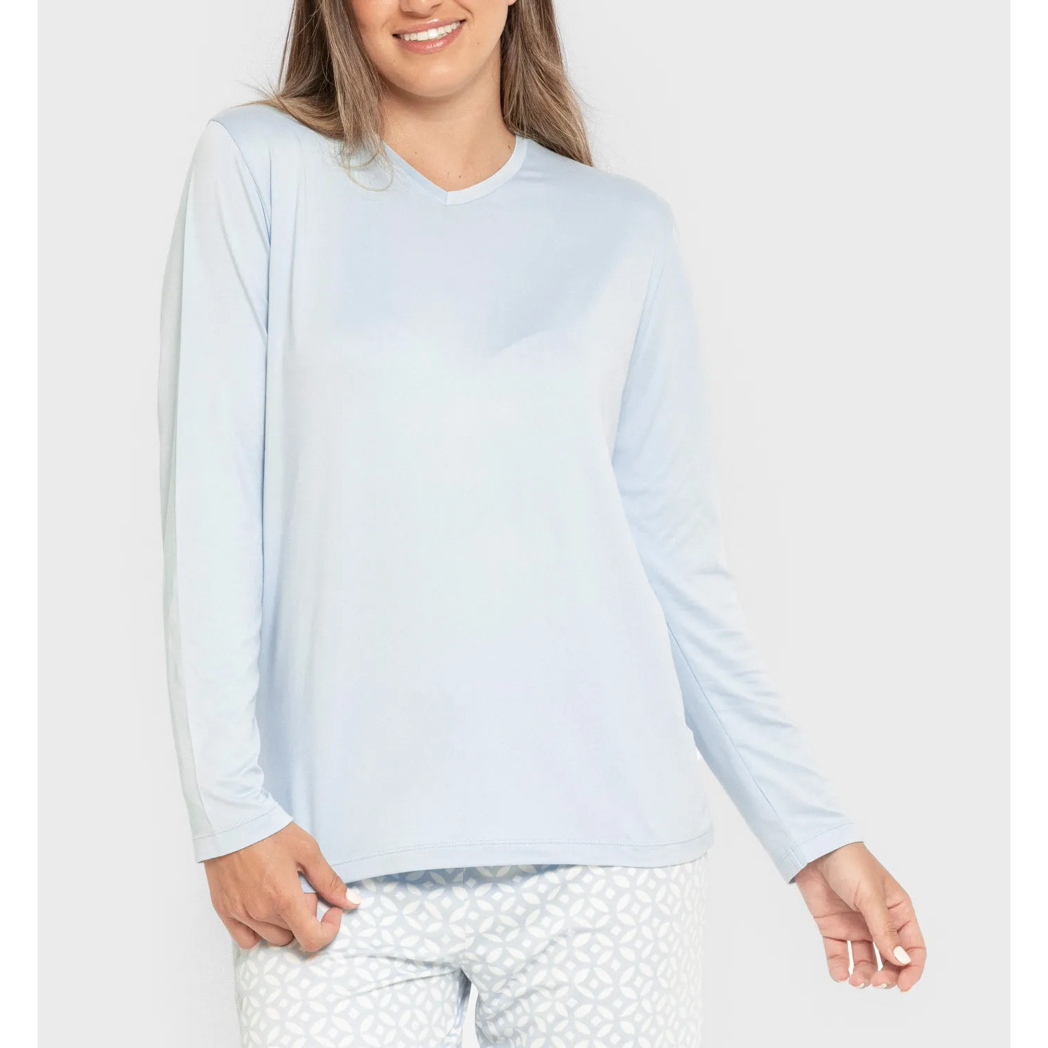Pigiama lungo da donna soft clau
