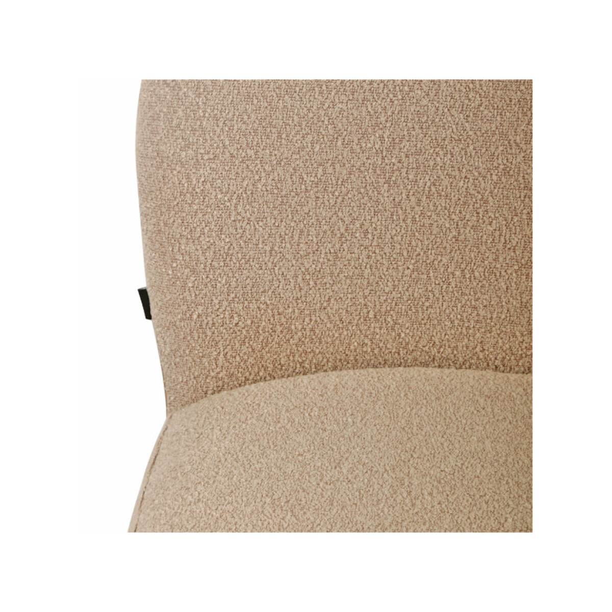 Chaise rotative 180° en tissu bouclette - BÉRANGÈRE