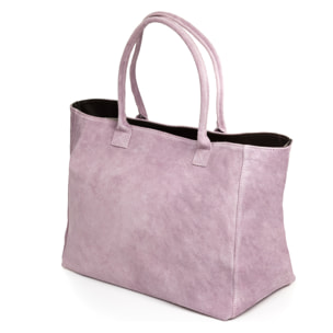 Annagrazia Bolso Shopper Mujer.Piel auténtica Gamuza