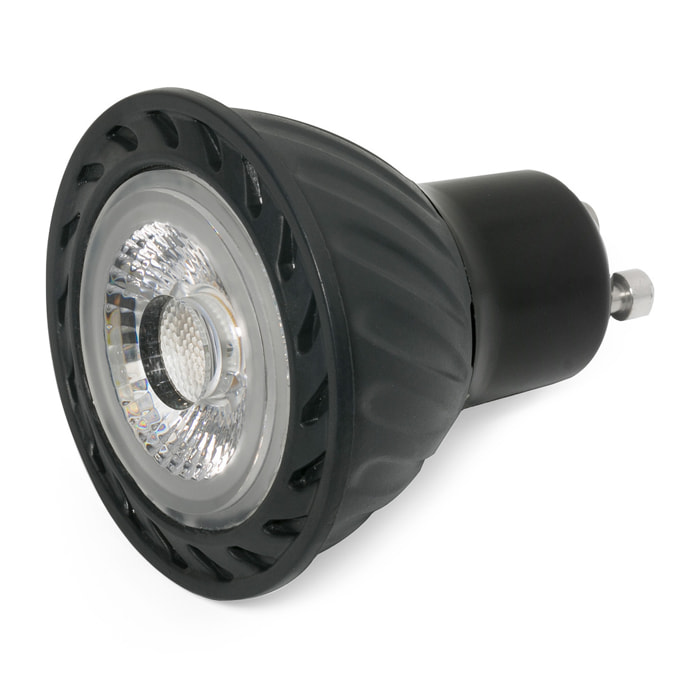 Bombilla GU10 LED 7,7W 2700K 60° negro