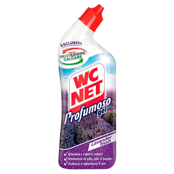 4x WC Net Profumoso Gel Igienizzante Anticalcare Elimina i Cattivi Odori - 4 Flaconi da 700ml