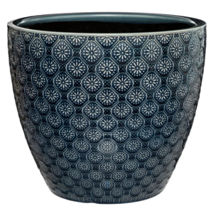 Set de 3 pots fleurs bleu encre D20/25/30cm