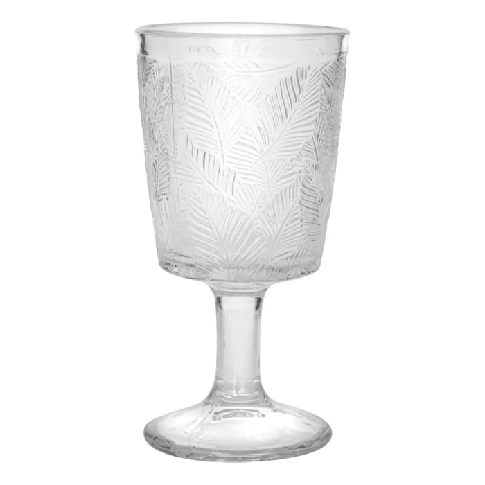 Verre à vin Feuille transparent D8,3xH16,7cm