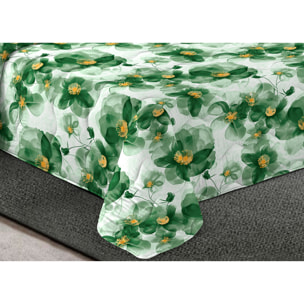 Trapunta Invernale 300gr Made in Italy Piumone Clado Linea Scaldanotti Disegno Ilenia Verde