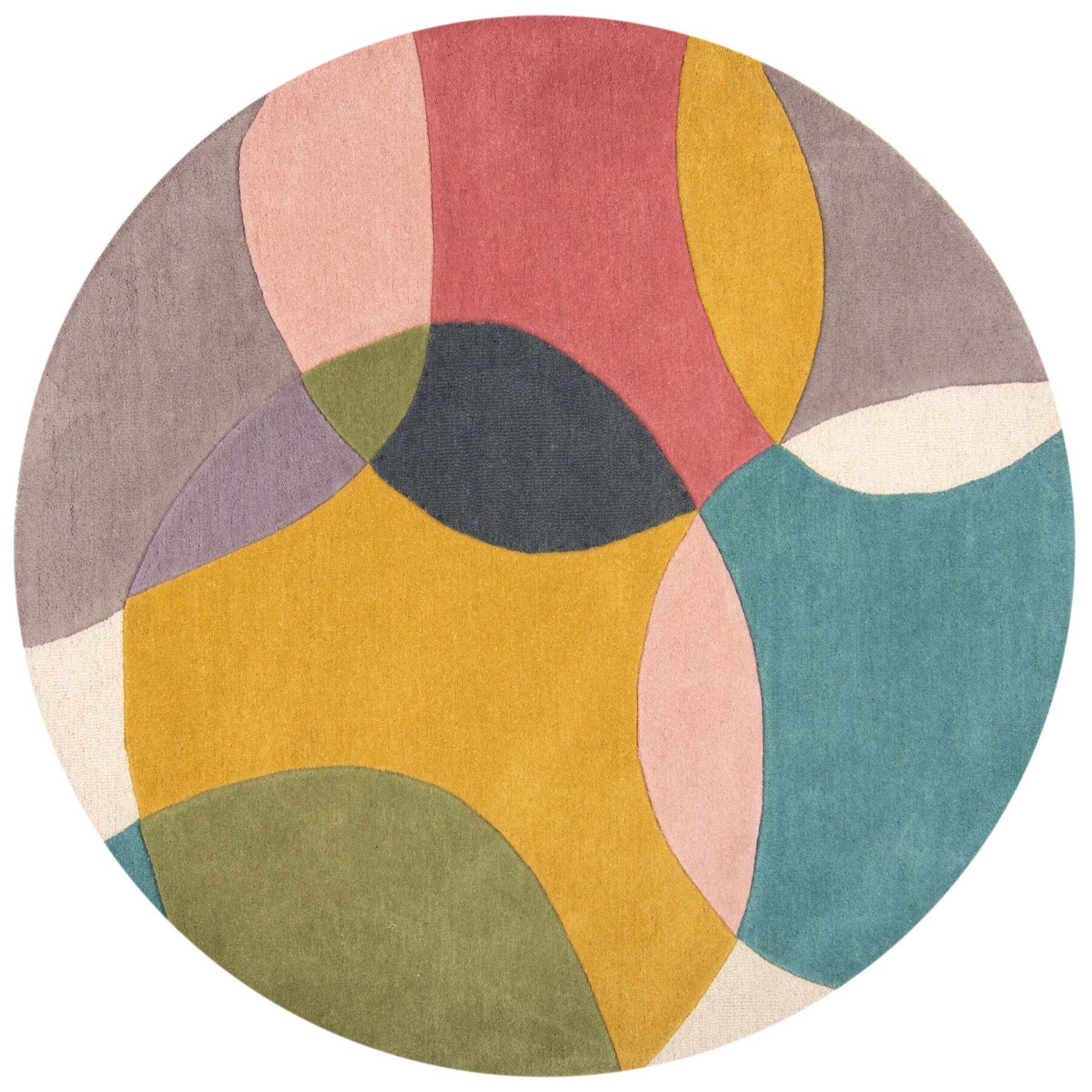 Tapis en laine rond RADIANCE